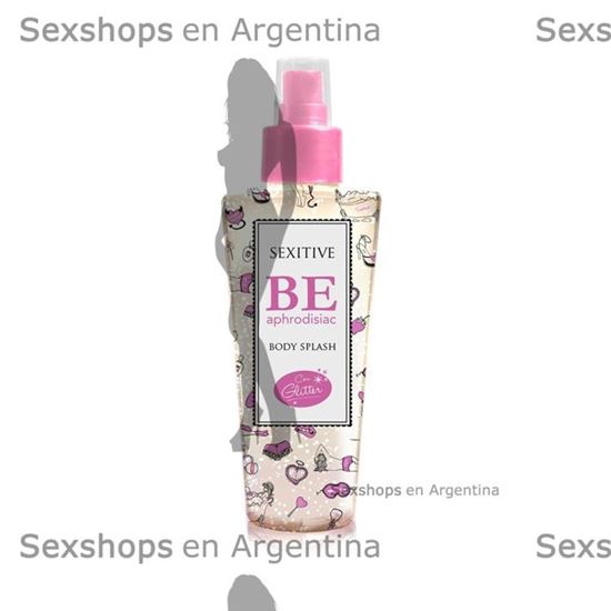 Body splash con feromonas y glitter de 130 ml